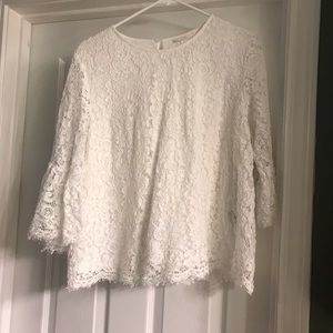 White lace top
